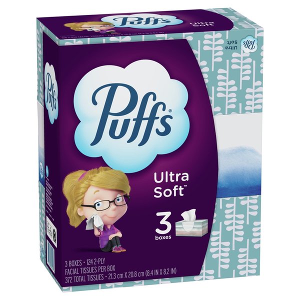 Puffs Ultra Soft 124 ct Facial Tissue 35520